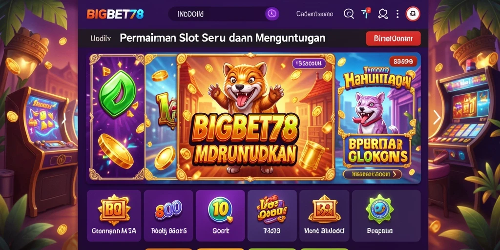 Tampilan menarik dari gameplay <strong>BIGBET78</strong> di mesin slot.