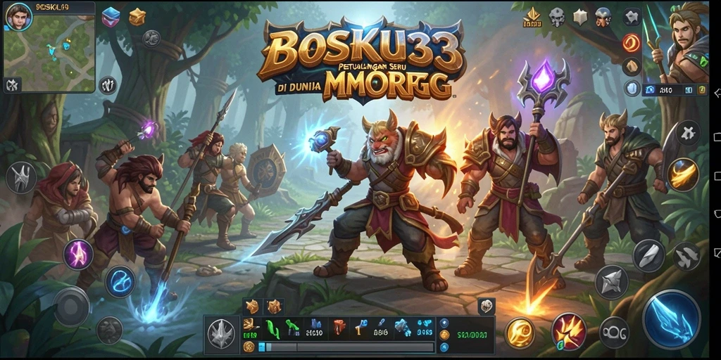Tampilan gameplay BOSKU33 yang menakjubkan dan penuh aksi.
