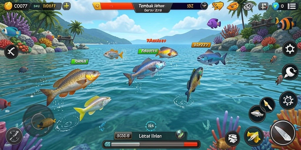 Screenshot gameplay Tembak Ikan COO77 yang penuh aksi dan keseruan.