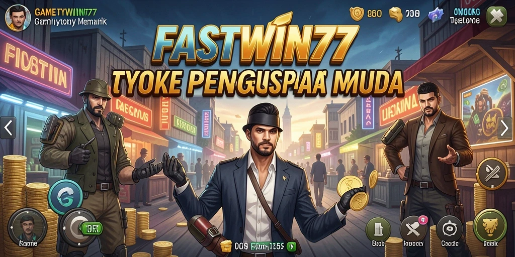 Tampilan gameplay menarik dari FASTWIN77 saat membangun kerajaan bisnis.