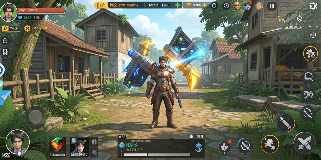 Tangkapan layar utama IN22 menampilkan gameplay simulasi kehidupan yang imersif.
