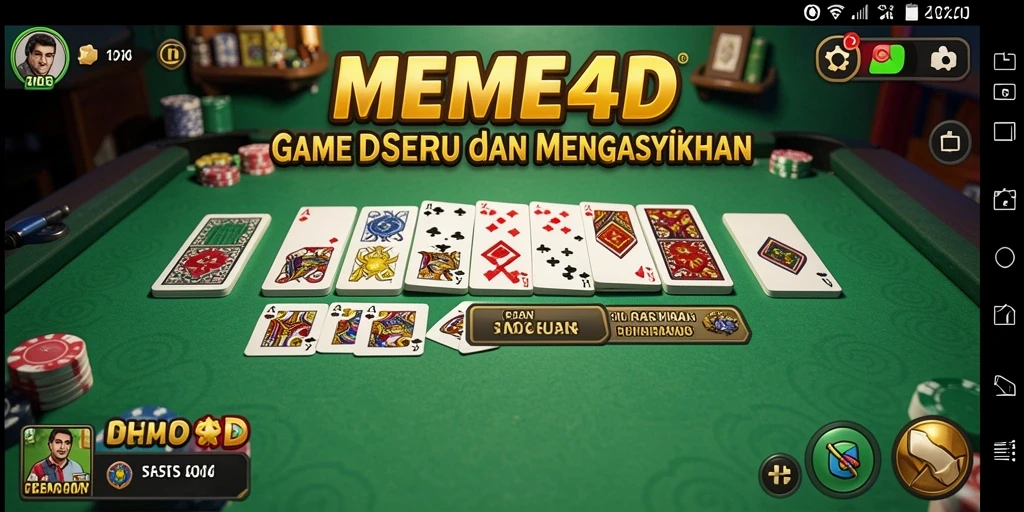 Tampilan gameplay seru dan interaktif di MEME4D.