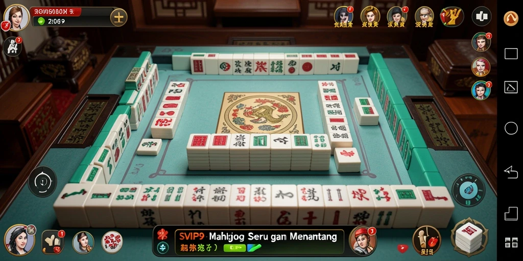 Tampilan gameplay Mahjong yang menarik dan seru di SVIP9.